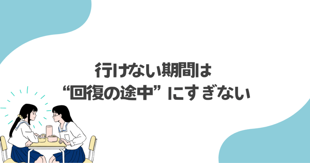 行けない期間は“回復の途中”にすぎない